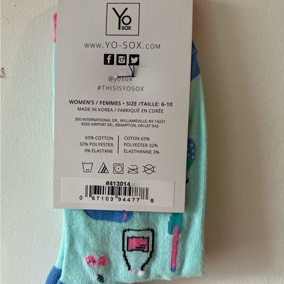 3/$15 “Bake it til you Make it” 🎂 Socks NWT - Picture 2 of 2